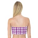 Purple And White Leaf Pattern Women s Bandeau Tops View2