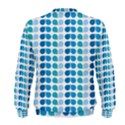 Blue Green Leaf Pattern Men s Sweatshirts View2