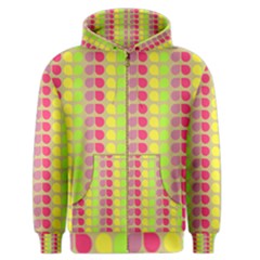 Colorful Leaf Pattern Men s Zipper Hoodies by GardenOfOphir