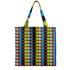 Colorful Leaf Pattern Zipper Grocery Tote Bags