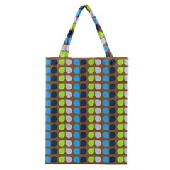 Colorful Leaf Pattern Classic Tote Bags by GardenOfOphir