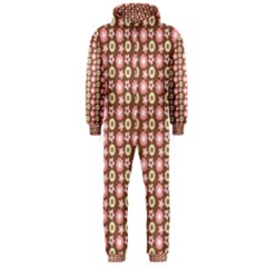 Cute Floral Pattern Hooded Jumpsuit (men)  by GardenOfOphir