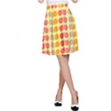 Colorful Leaf Pattern A-Line Skirts View1