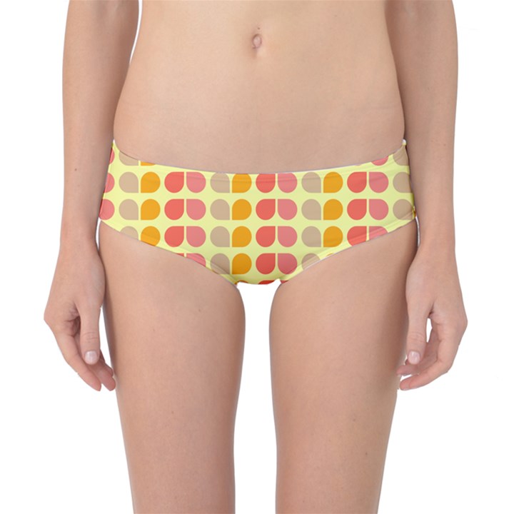 Colorful Leaf Pattern Classic Bikini Bottoms