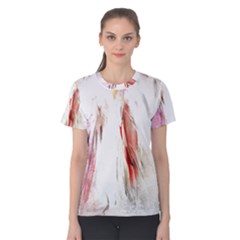 Abstract Angel In White Women s Cotton Tees