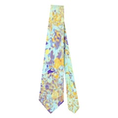 Abstract Earth Tones With Blue  Neckties (two Side)  by digitaldivadesigns