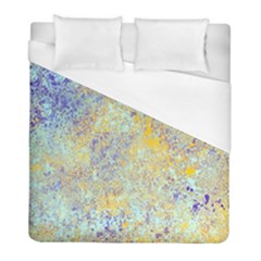 Abstract Earth Tones With Blue  Duvet Cover Single Side (twin Size) by digitaldivadesigns