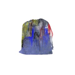 Hazy City Abstract Design Drawstring Pouches (small)  by digitaldivadesigns