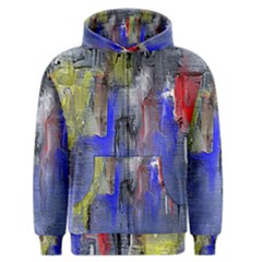 Hazy City Abstract Design Men s Zipper Hoodies by digitaldivadesigns