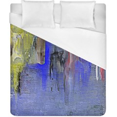 Hazy City Abstract Design Duvet Cover Single Side (double Size) by digitaldivadesigns