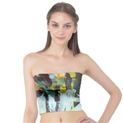 Abstract Country Garden Women s Tube Tops