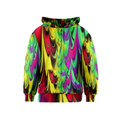 Fractal Marbled 14 Kids Zipper Hoodies by ImpressiveMoments