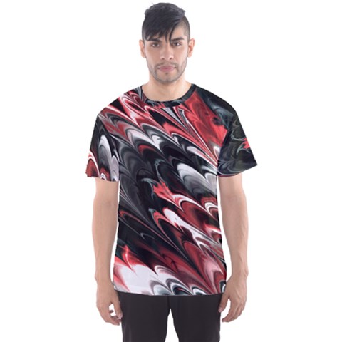 Fractal Marbled 8 Men s Sport Mesh Tees by ImpressiveMoments