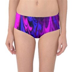 Fractal Marbled 13 Mid-waist Bikini Bottoms by ImpressiveMoments