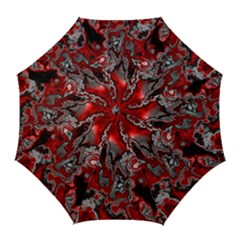 Fractal Marbled 07 Golf Umbrellas by ImpressiveMoments