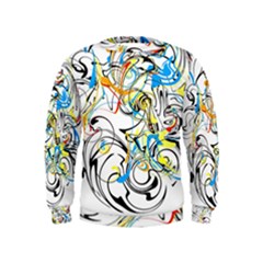 Abstract Fun Design Boys  Sweatshirts by digitaldivadesigns