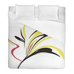 Abstract Flower Design Duvet Cover Single Side (twin Size) by digitaldivadesigns