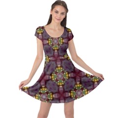 Cute Pretty Elegant Pattern Cap Sleeve Dresses by GardenOfOphir