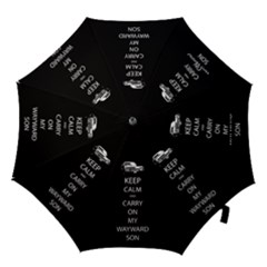 Keep Calm And Carry On My Wayward Son Hook Handle Umbrellas (small) by TheFandomWard