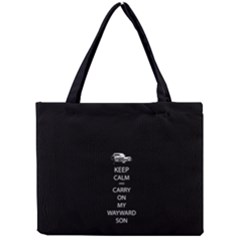 Keep Calm And Carry On My Wayward Son Tiny Tote Bags by TheFandomWard