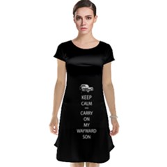 Keep Calm And Carry On My Wayward Son Cap Sleeve Nightdresses by TheFandomWard