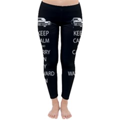 Keep Calm And Carry On My Wayward Son Winter Leggings  by TheFandomWard