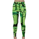 Retro Pattern 1971 Green Yoga Leggings View1