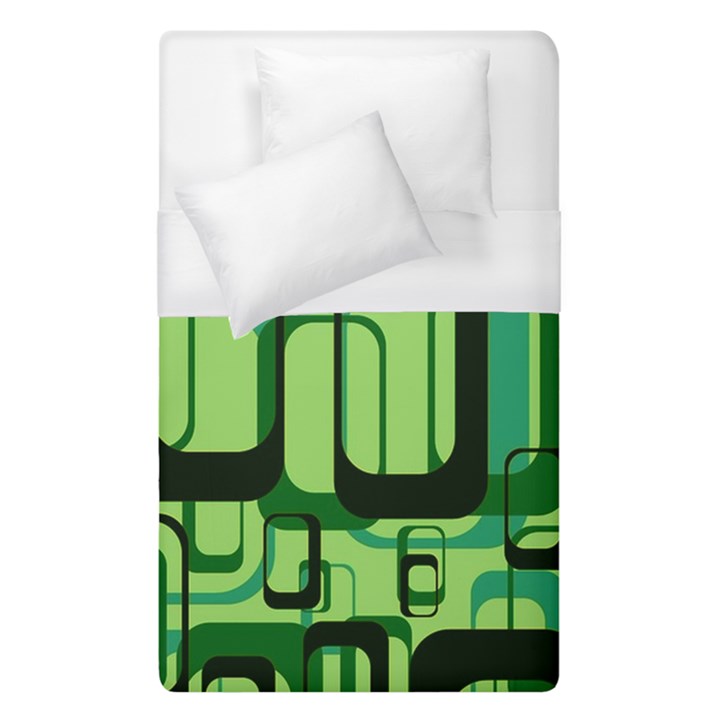 Retro Pattern 1971 Green Duvet Cover Single Side (Single Size)