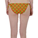 70s Green Orange Pattern Bikini Bottoms View2