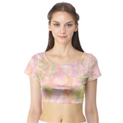 Softly Lights, Bokeh Short Sleeve Crop Top by ImpressiveMoments