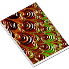 Special Fractal 31 Green,brown Large Memo Pads