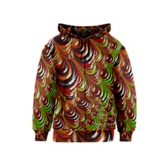 Special Fractal 31 Green,brown Kids Zipper Hoodies by ImpressiveMoments