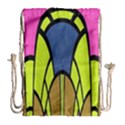 Distorted symmetrical shapes Large Drawstring Bag View2