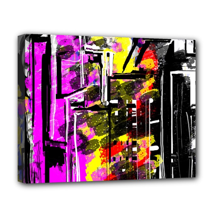 Abstract City View Deluxe Canvas 20  x 16  