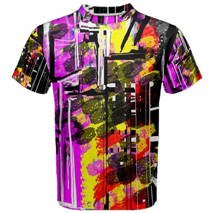 Abstract City View Men s Cotton Tees