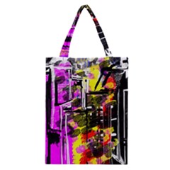 Abstract City View Classic Tote Bags by digitaldivadesigns