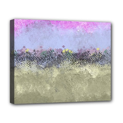 Abstract Garden In Pastel Colors Deluxe Canvas 20  X 16   by digitaldivadesigns