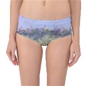 Abstract Garden in Pastel Colors Mid-Waist Bikini Bottoms View1