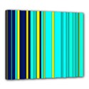 Hot Stripes Aqua Canvas 24  x 20  View1