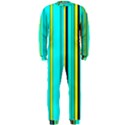 Hot Stripes Aqua OnePiece Jumpsuit (Men)  View1