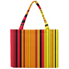 Hot Stripes Fire Tiny Tote Bags by ImpressiveMoments