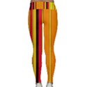 Hot Stripes Fire Yoga Leggings View2