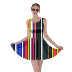 Hot Stripes Red Blue Skater Dresses by ImpressiveMoments