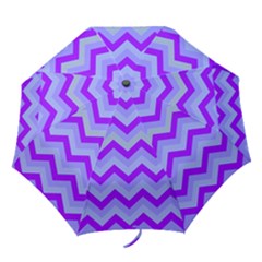 Chevron Blue Folding Umbrellas by ImpressiveMoments