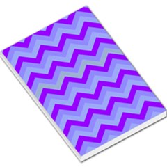 Chevron Blue Large Memo Pads