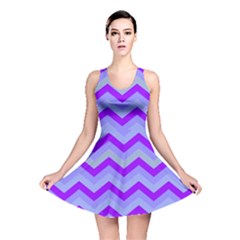 Chevron Blue Reversible Skater Dresses by ImpressiveMoments