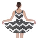 Chevron Dark Gray Skater Dresses View2