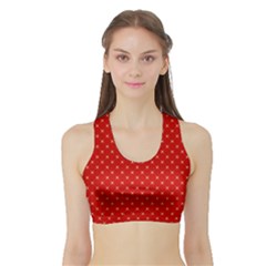 Cute Seamless Tile Pattern Gifts Women s Sports Bra With Border by GardenOfOphir