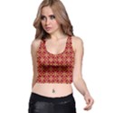 Cute Seamless Tile Pattern Gifts Racer Back Crop Tops View1