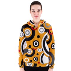 Bright Florescent Abstract Hoodie Women s Zipper Hoodies